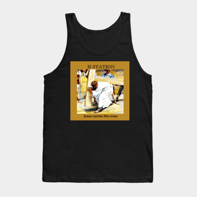 Stations of the Cross -  Via Crucis #2 of 15 Tank Top by hispanicworld